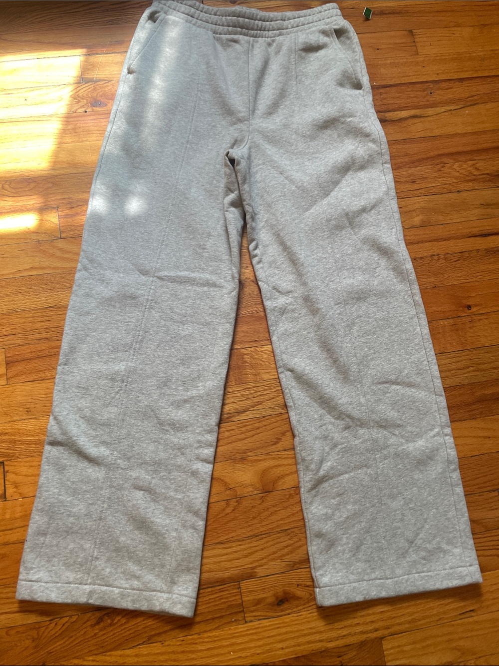 GAP Light Gray Wide-Leg Sweatpants